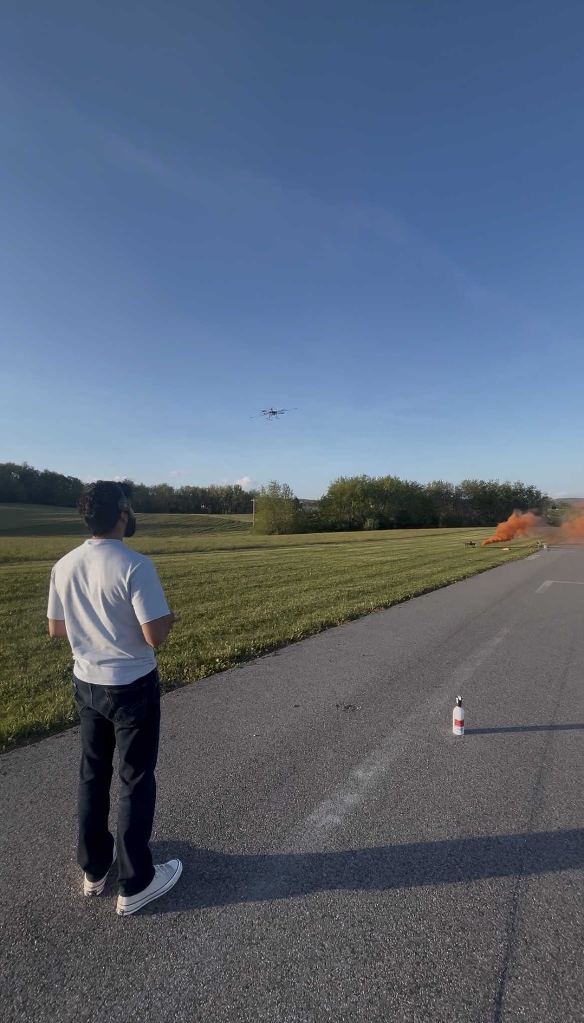 Hexacopter smoke detection flight