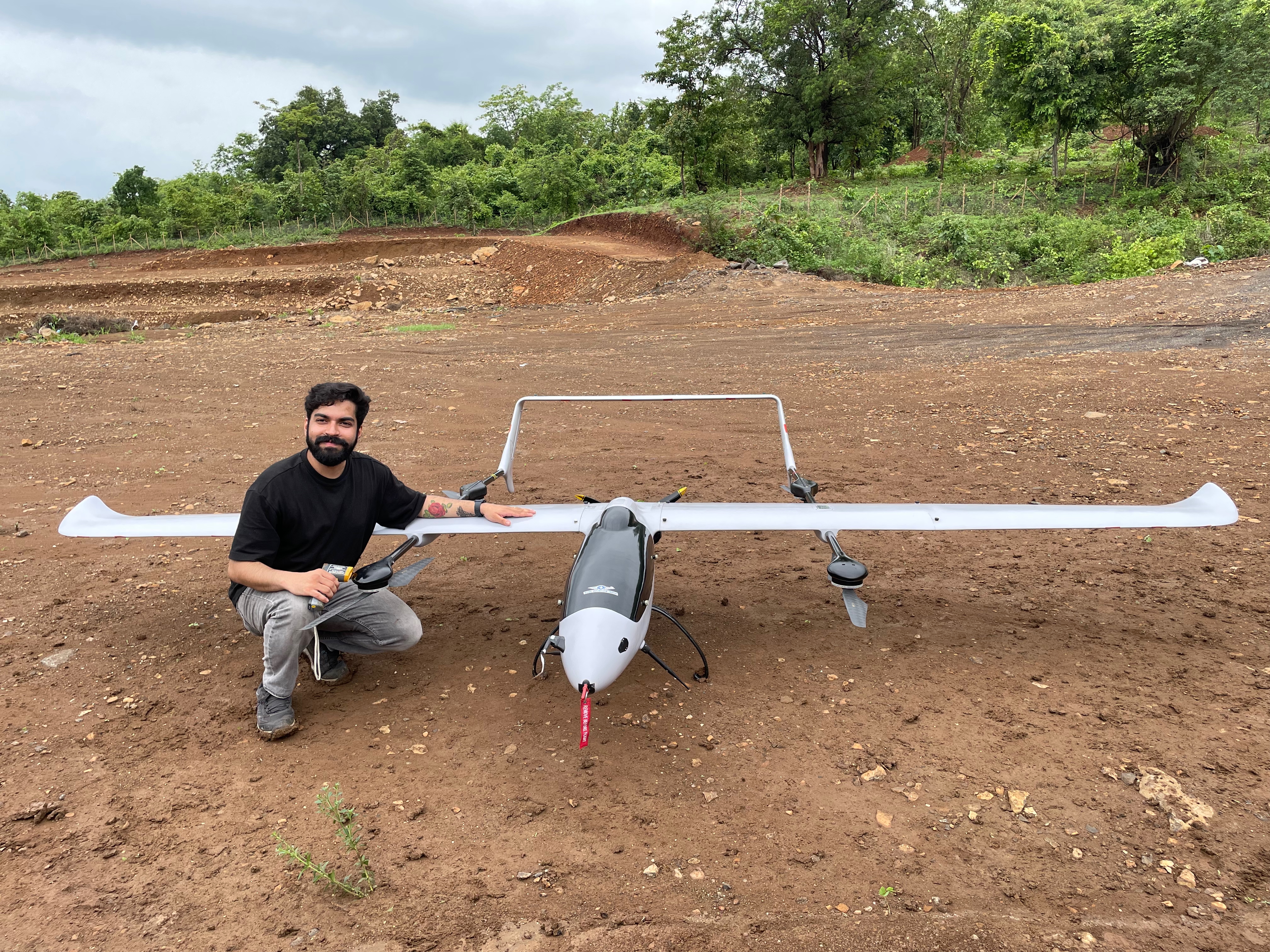 MALE UAV first flight