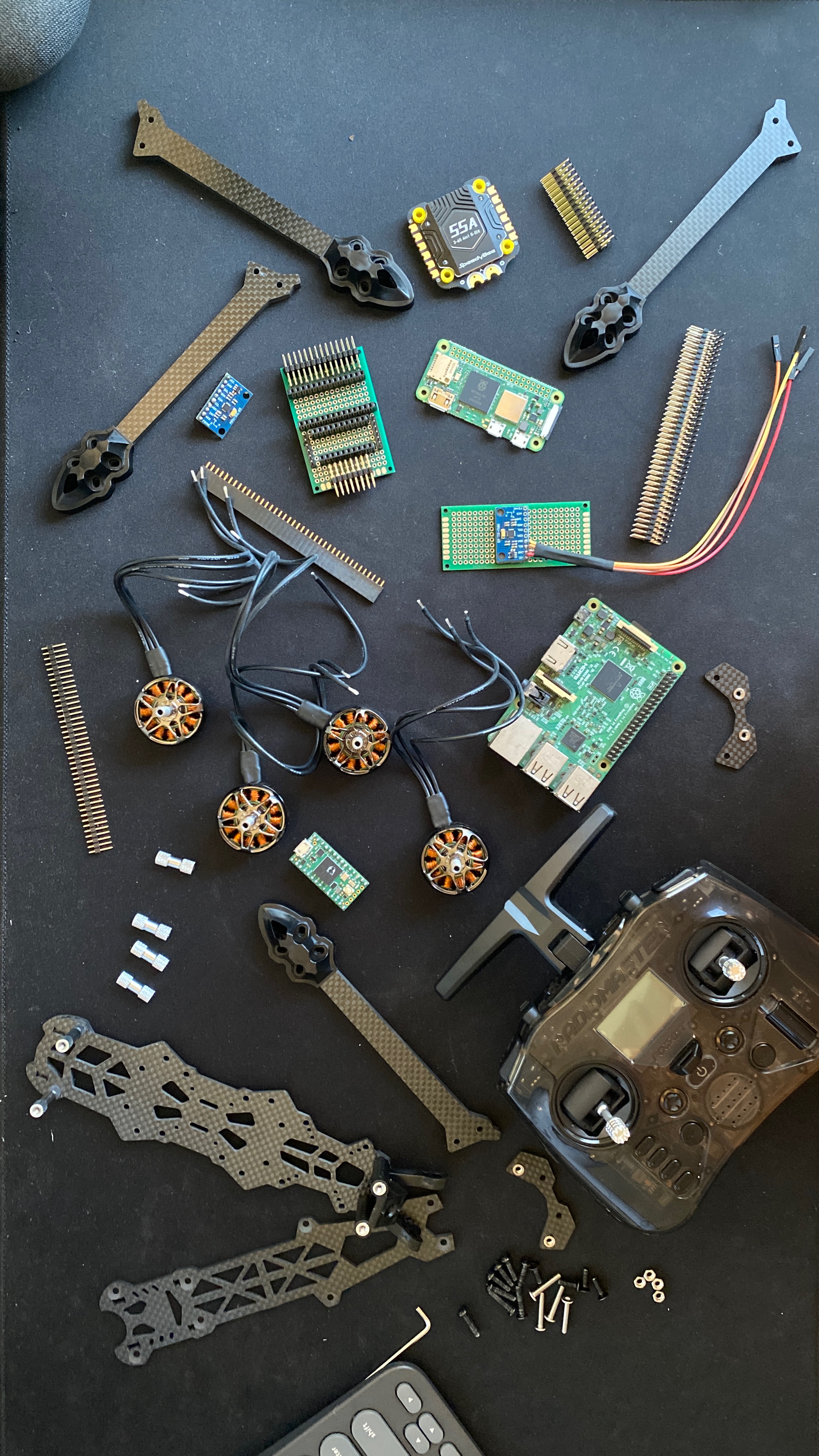 Race drone components